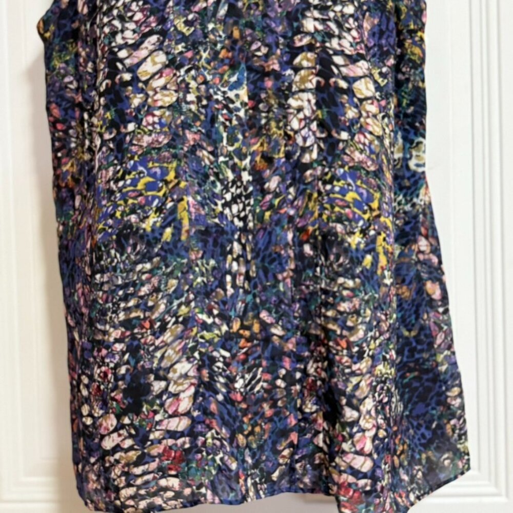 Cabi Large Women's Blouse Keyhole Accents Lined Chic Casual - Picture 3 of 10